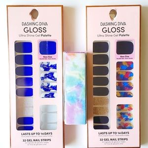 Gel nail strips by Dashing Diva at home mani